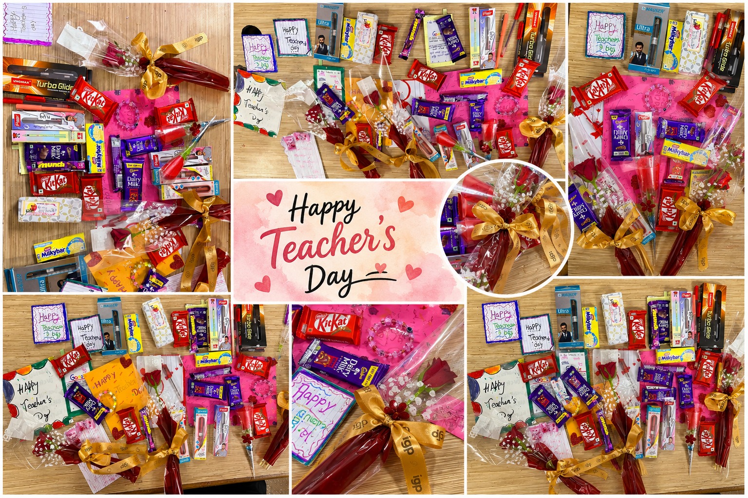 Gifts presented by students during Teacher's Day at SCC Classes