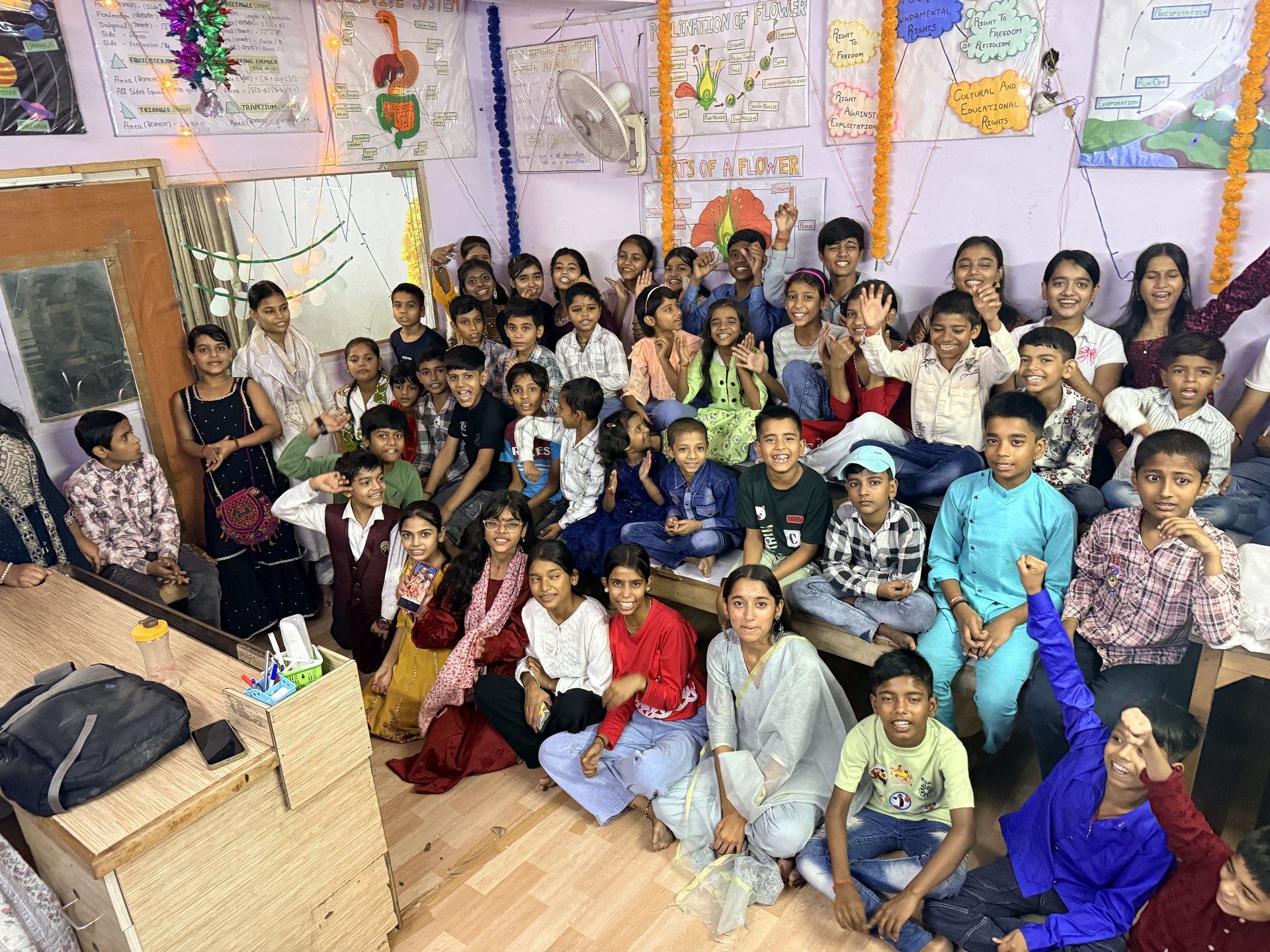 Students celebrating together at SCC Classes